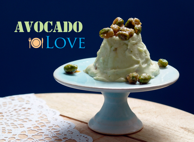 Avocado semifreddo with roasted pistachios #recipe #gourmet guerrilla # vegetables # ice
